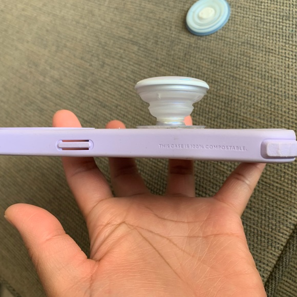 CASETiFY iPhone 14 Pro Case impact Protective Case with 2 pop sockets Purple EUC - Picture 8 of 16